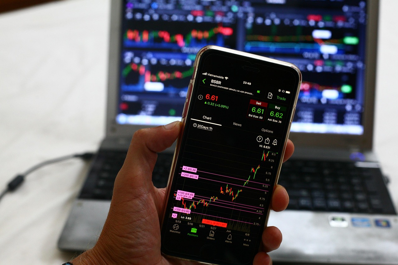 developer analyzing financial data on laptop